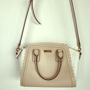White and Beige super cute Kate Spade purse